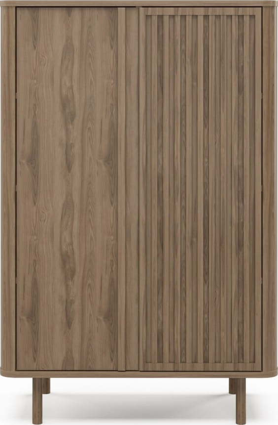 Skříňka v dekoru dubu v přírodní barvě 86x130x40 cm Salma – Marckeric