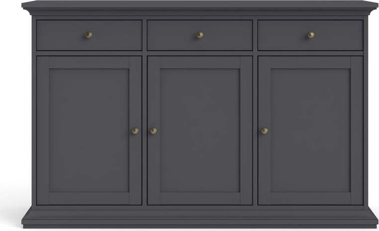 Šedá nízká komoda 144x92 cm Paris – Tvilum