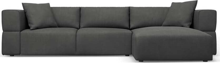 Tmavě šedá rohová pohovka, pravý roh Esther – Milo Casa