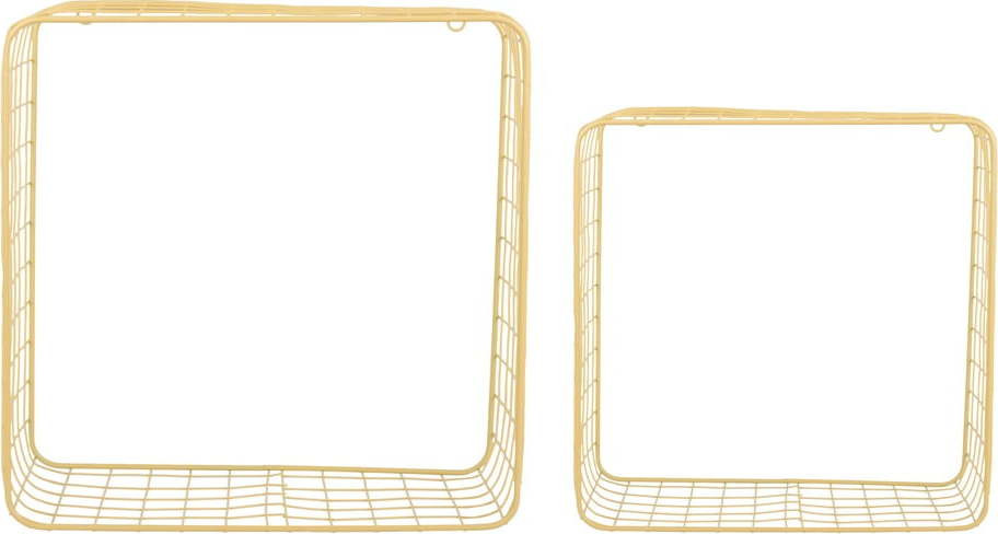 Světle žlutá ocelové police v sadě 2 ks 35 cm Reja – PT LIVING