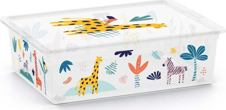 Bílý plastový dětský úložný box 55x39x16 cm C Box Style – KIS