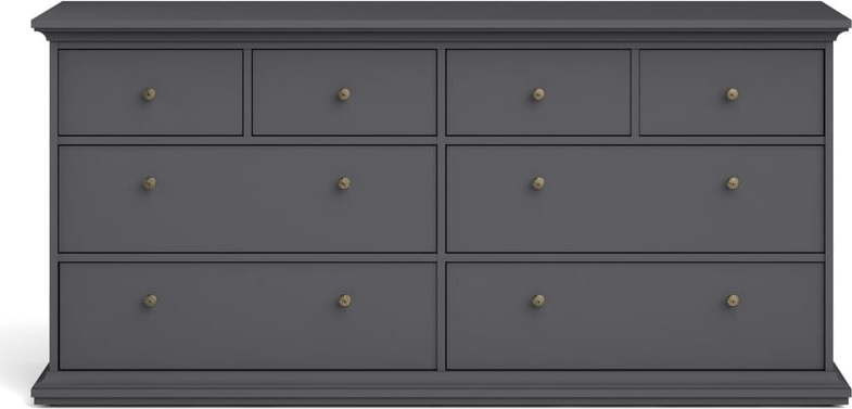 Šedá nízká komoda 183x87 cm Paris – Tvilum