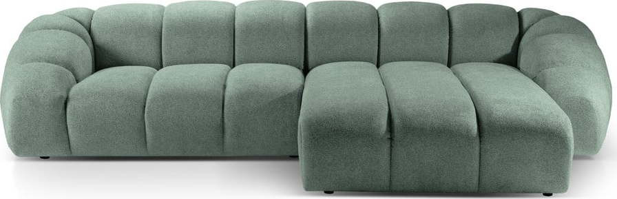 Světle zelená rohová pohovka (pravý roh) Diana – Micadoni