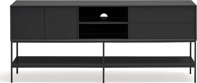 Černý TV stolek 175x74x45 cm Platt – Teulat