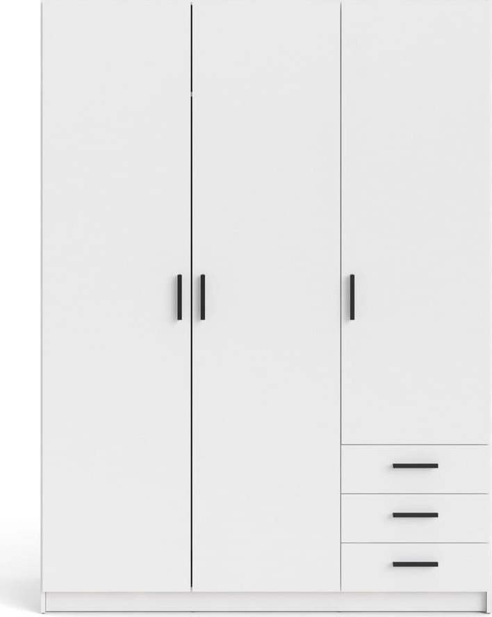 Bílá šatní skříň 147x200 cm Sprint – Tvilum