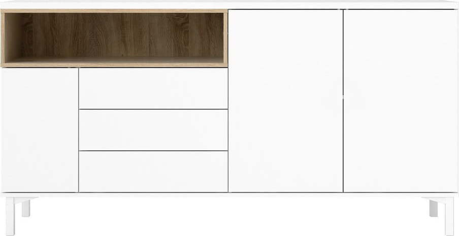 Bílá komoda 176x90x49 cm Roomers – Tvilum