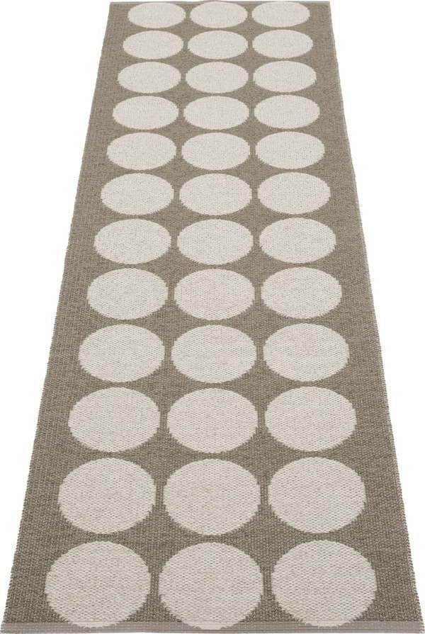 Hnědo-béžový vnitřní a venkovní běhoun 70x240 cm Hugo Walnut Linen – Pappelina