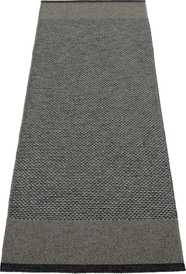 Antracitový vnitřní a venkovní běhoun 85x260 cm Edit Charcoal – Pappelina