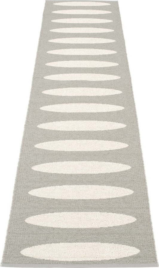 Šedý vnitřní a venkovní běhoun 70x300 cm Ella Warm Grey – Pappelina