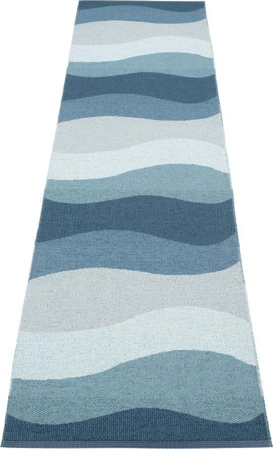 Modrý vnitřní a venkovní běhoun 70x300 cm Urvi Water – Pappelina