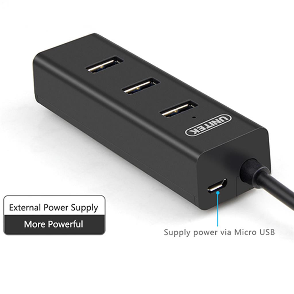 2 x Aktivní Usb 3.0 hub Y-3089 4 Porty 5 Gb/s Unitek