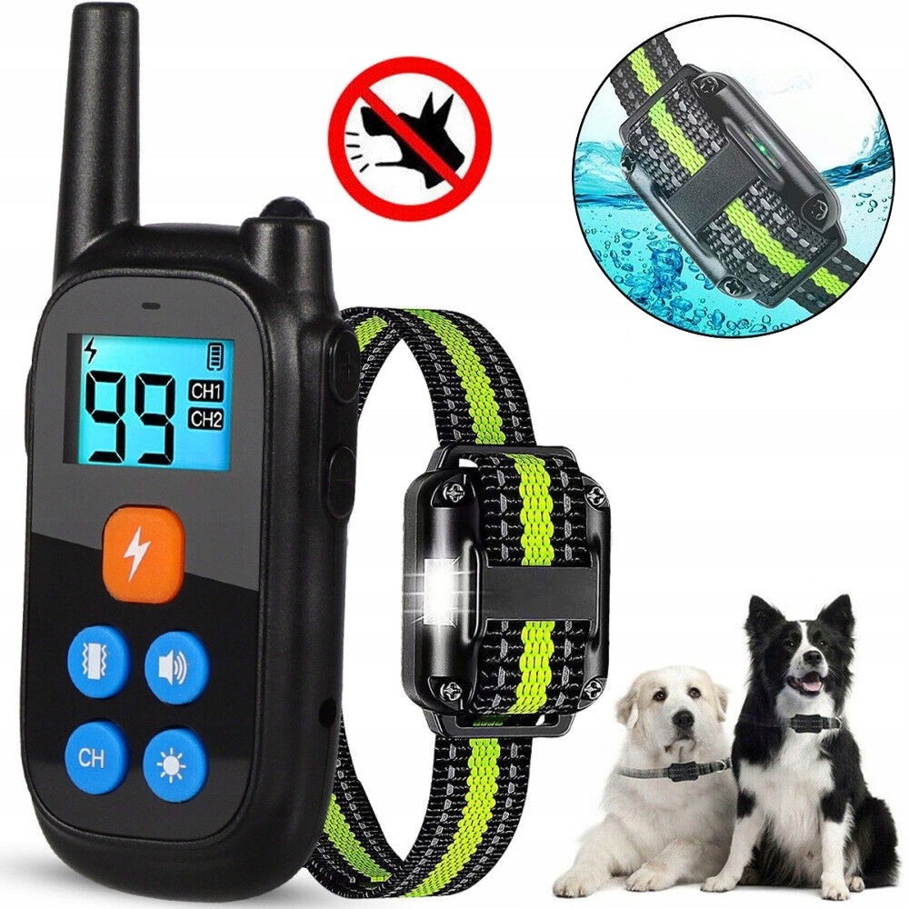 800 M Elektrický Obojek Pro Psa Tréninkový Výcvikový Obojek Led
