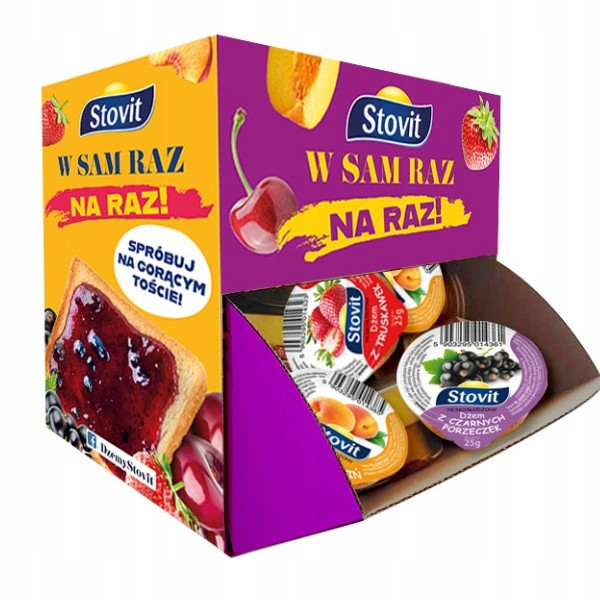 Stovit Džem porcovaný mini mix chutí 80 x 25g