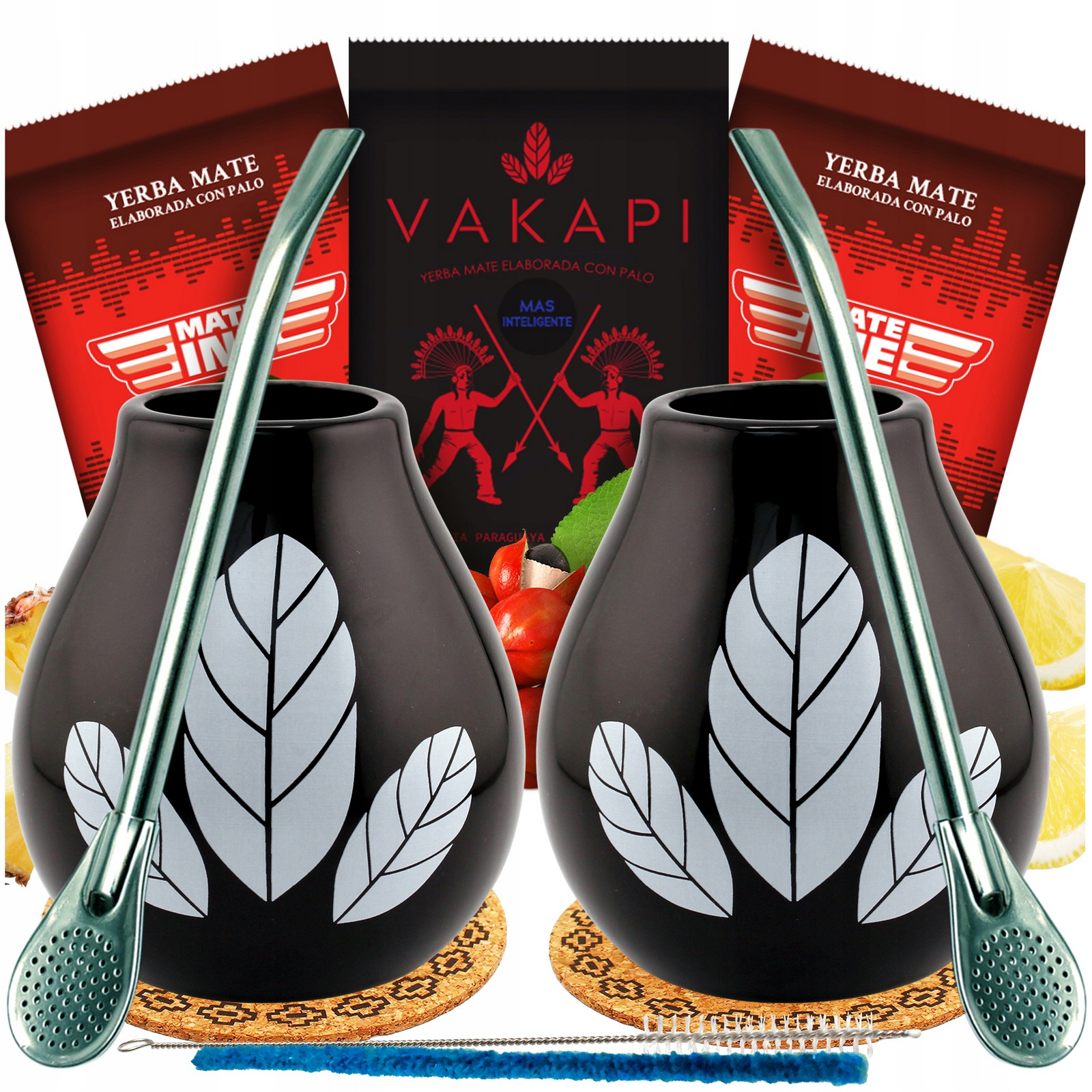 Sada Yerba Mate Matero bombilla Pro Dva 3 příchutě