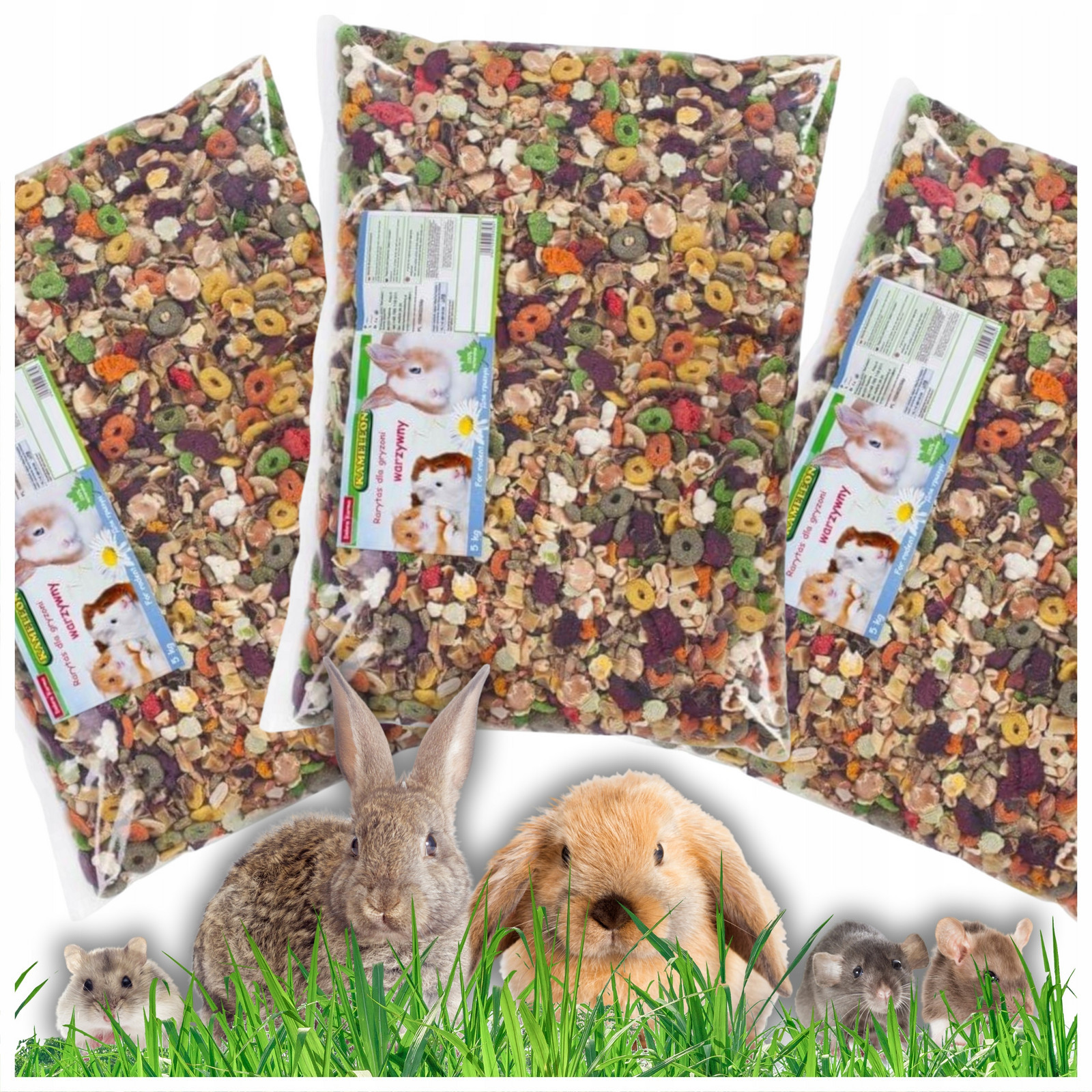 Kameleon Zeleninová rarita pro hlodavce a králíky Pamlsek Set XXL 15KG