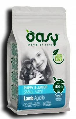 Oasy One Protein Mini suché krmivo pro psy Puppy jehněčí 2,5 kg