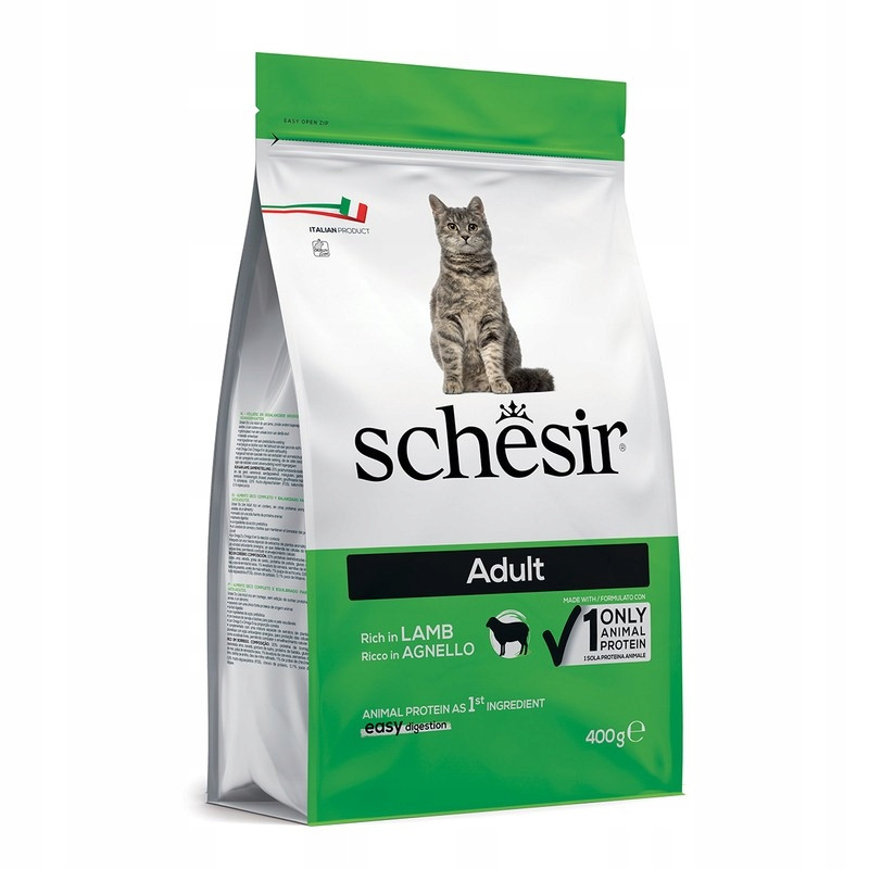 Schesir Suchá kočka Adult Jehněčí 400g