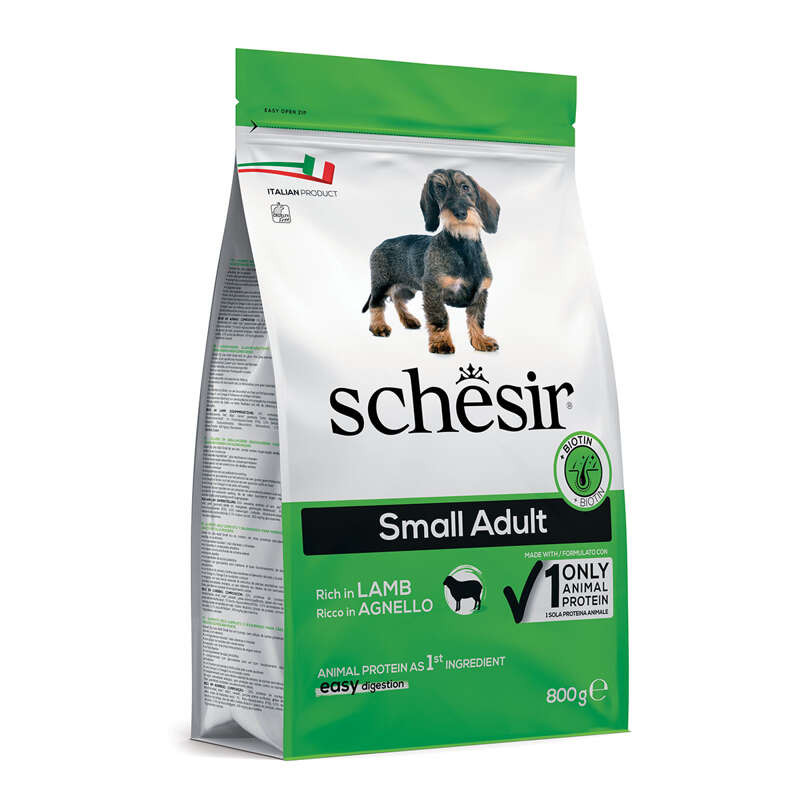 Schesir Suchý pes Small Adult Jehněčí 800g