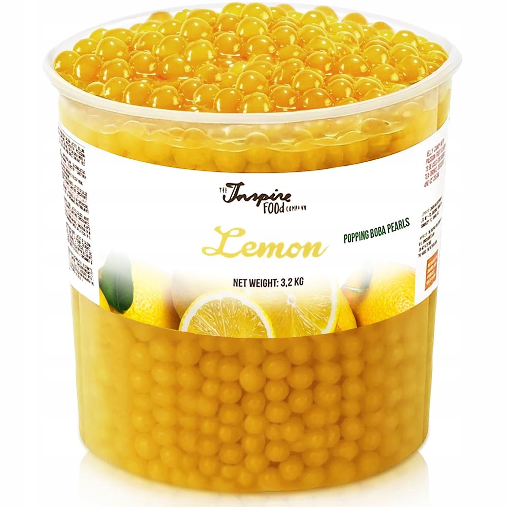 Bubble Tea praskající ovocné kuličky molekulární kaviár popping boba Citron