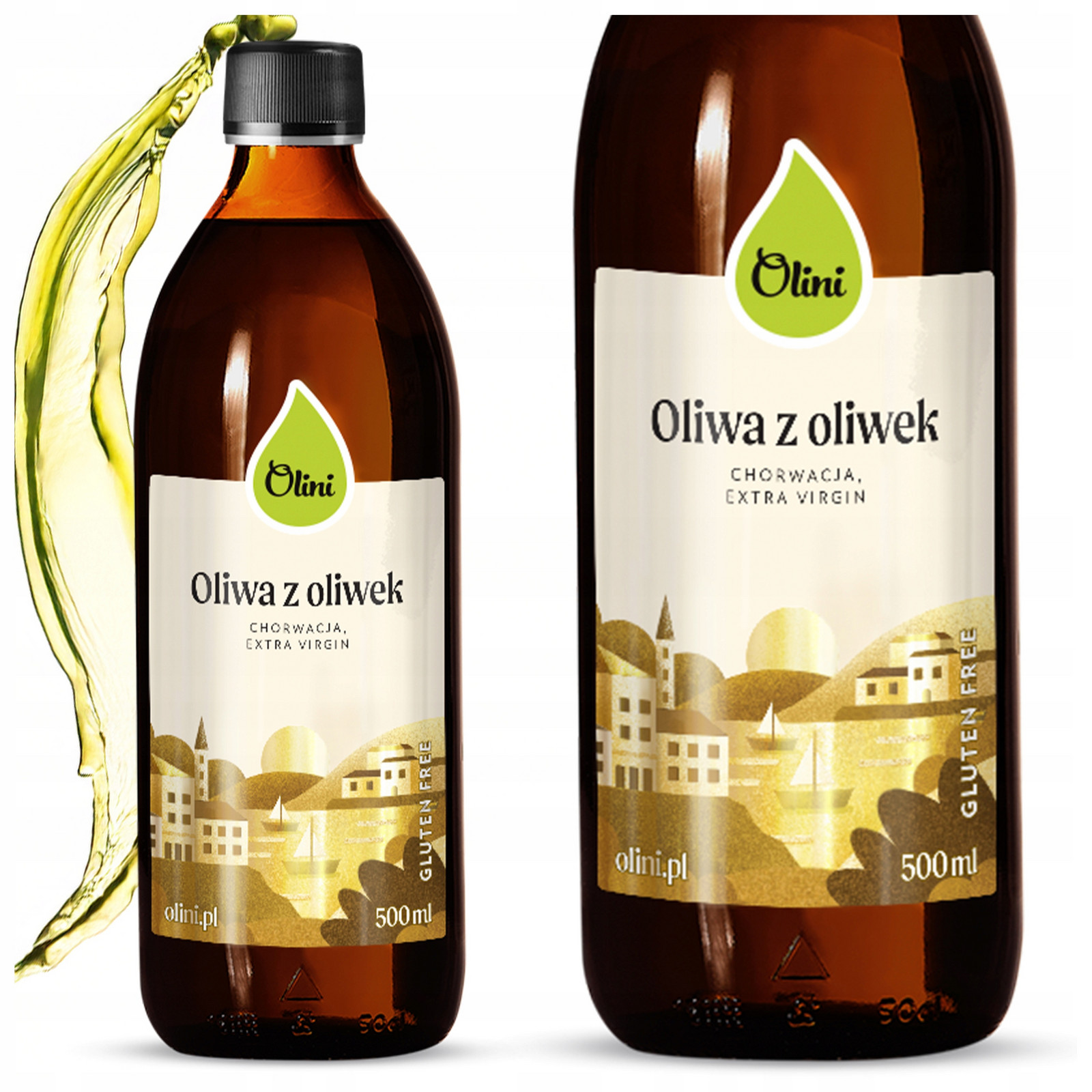 Extra panenský olivový olej chorvatský lisovaný za studena 500 ml Olini