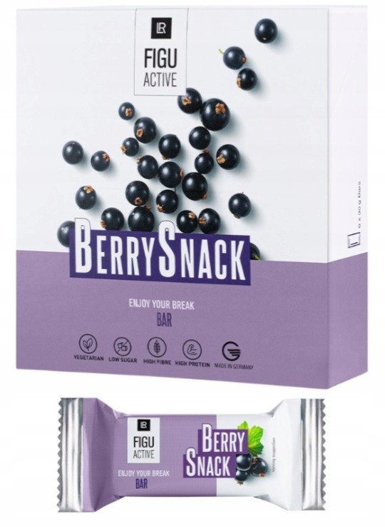 Lr Figuactive Berry Snack Bar Tyčinky černý rybíz fit svačinka 6x35 g