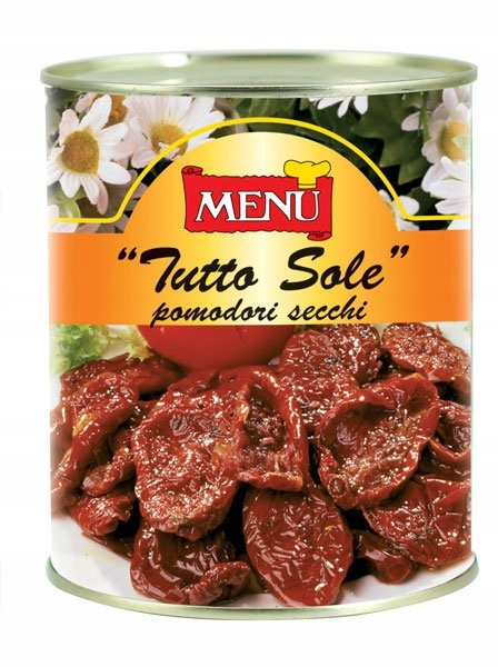 Rajčata sušená na slunci v olivovém oleji 800 g Menu' bez lepku