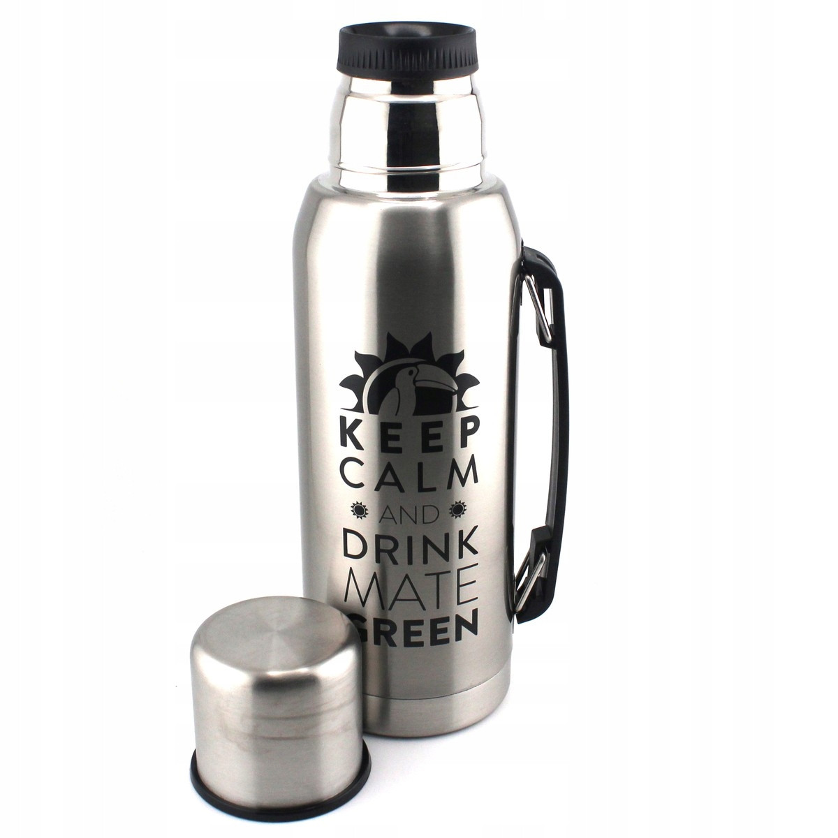 Termoska pro Yerba Mate Green Silver 1 L Káva Čaj vzduchotěsný