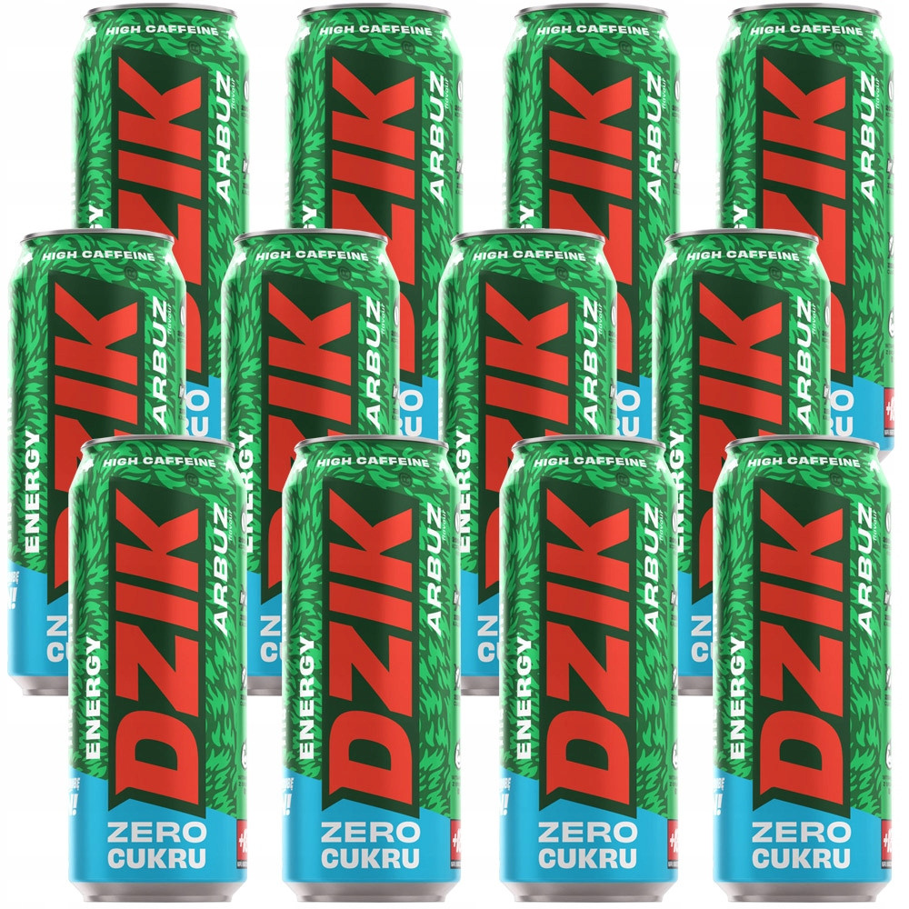 Wkdzik Divočák Energy Zero Kalorii 12 X 500ml Watermelon Bez Přidaného Cukru