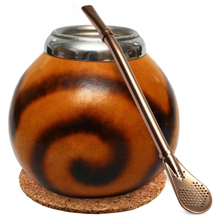 Originální sada příslušenství pro Yerba Mate Tykwa z Argentiny Bombilla