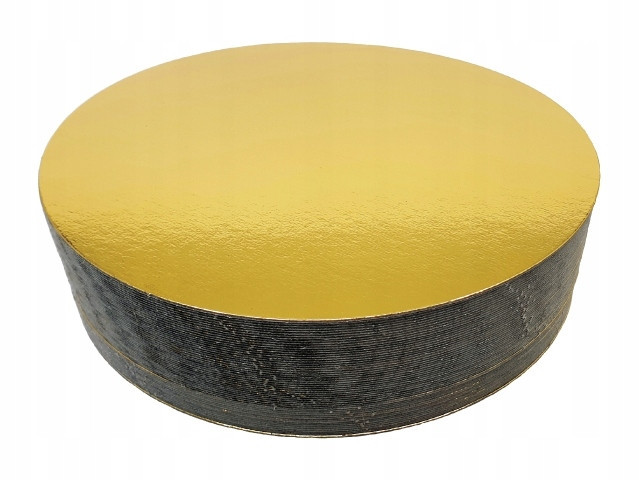 zlatý dortový podklad o tloušťce 1,5 mm, průměr 32 cm, 100ks 92-89