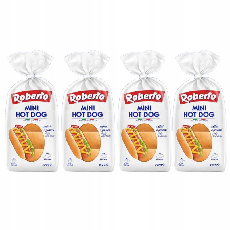 Sada 4 x mini hot dog 300 g Roberto