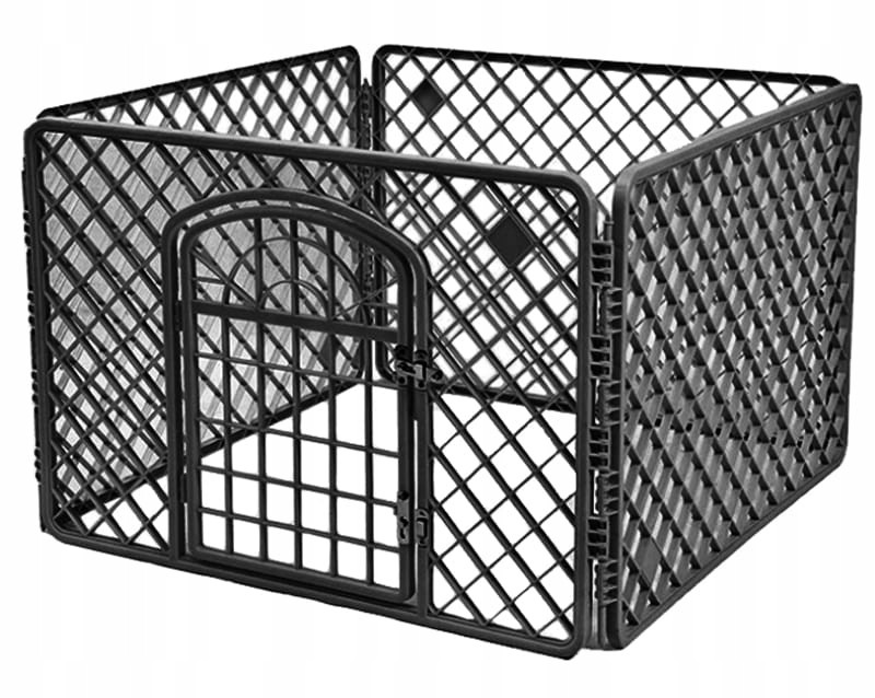 Ohrada pro psa 90x90x60 cm Černá