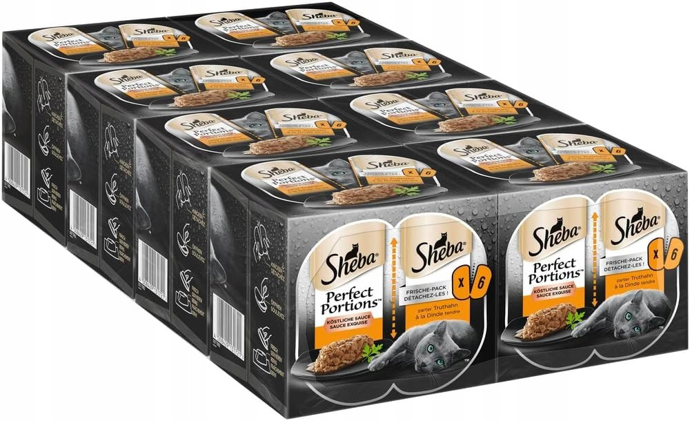 Sheba Perfect Portions Mokré Krmivo Pro Kočky Tácek 48x37,5 G Krůta
