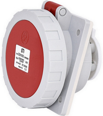 Zásuvka vestavná ETI EEH 1653 16A/400V/5P IP67 004482084