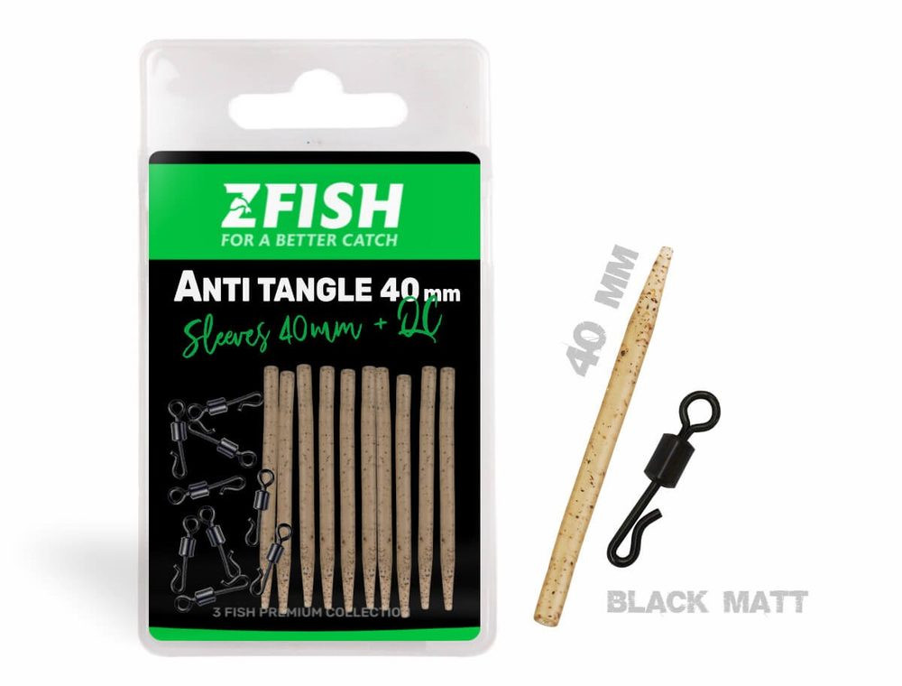 Zfish Sada Převleků Anti Tangle SET Sleeves + QC 10ks - 40mm