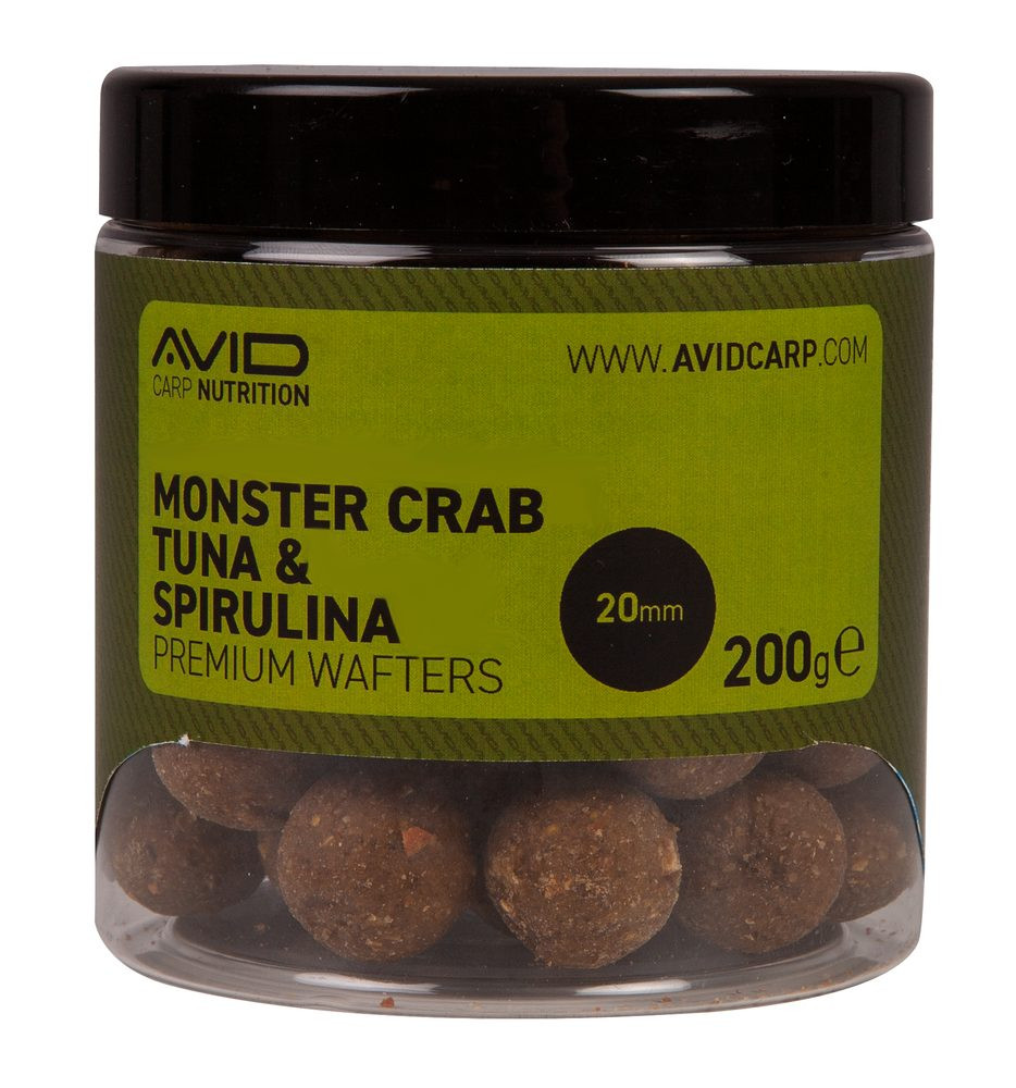 Avid Boilies Premium Wafters Monster Crab-Tuna & Spirulina 20mm 200g