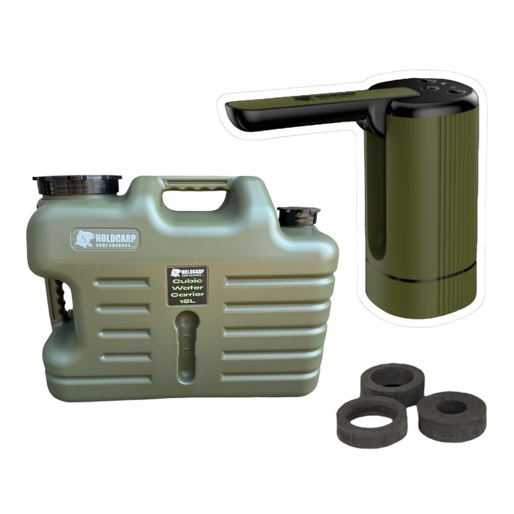 Holdcarp Set Automatická Pumpa Smart Rechargeable Tap + Cubic Water Carrier 18L