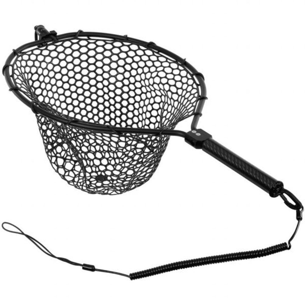 Fencl Muškařský podběrák King L Carbon se silikonovou sítí a magnetem