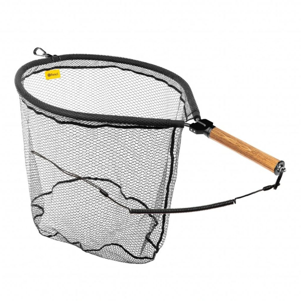 Fencl Muškařský podběrák King M Natur s pogumovanou síťí a magnetem