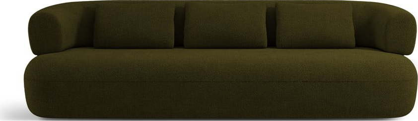 Zelená pohovka z textilie bouclé 226 cm Jenny – Micadoni Home