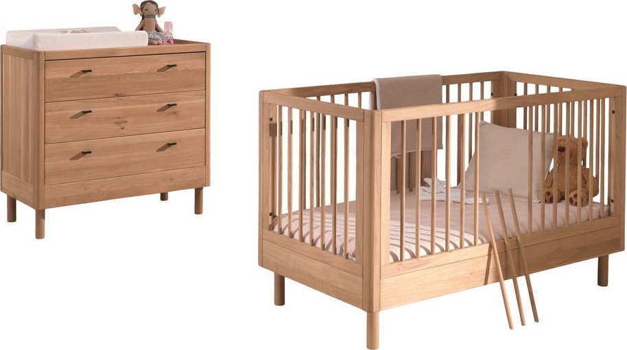 Set dětského nábytku z dubového dřeva 2 ks Forrest – Vipack