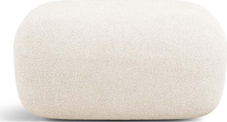 Béžová podnožka z textilie bouclé Jenny – Micadoni Home