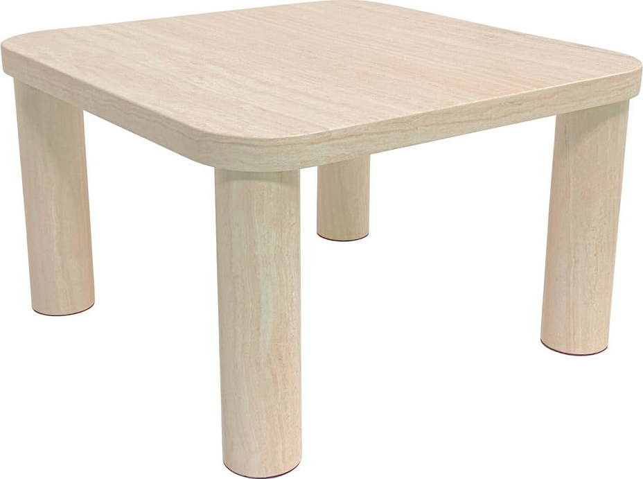 Béžový konferenční stolek v dekoru mramoru 60x60 cm Solano – Actona