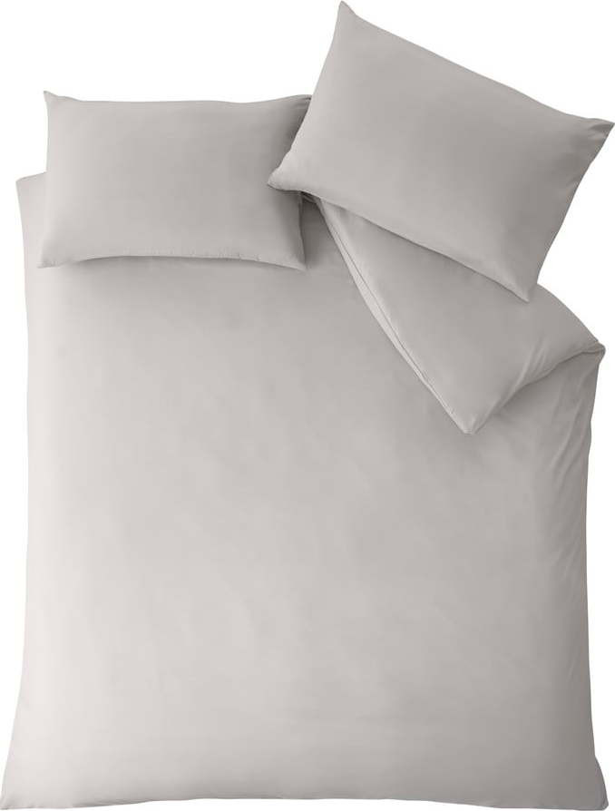 Šedé povlečení na dvoulůžko 200x200 cm So Soft Easy Iron – Catherine Lansfield