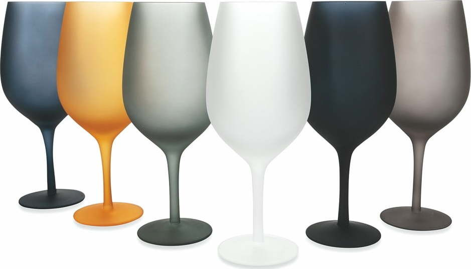 Sada 6 barevných sklenic na víno VDE Tivoli 1996 Cala Dorada