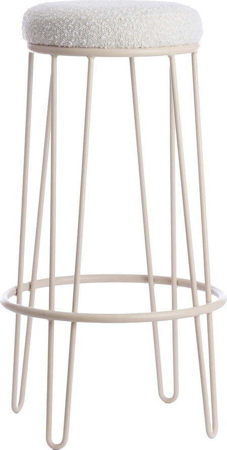 Krémová barová židle (výška sedáku 73 cm) Alice – Light & Living