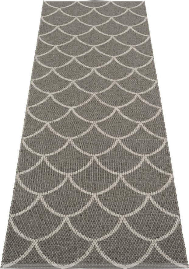 Šedý vnitřní a venkovní běhoun 70x225 cm Kotte Charcoal – Pappelina