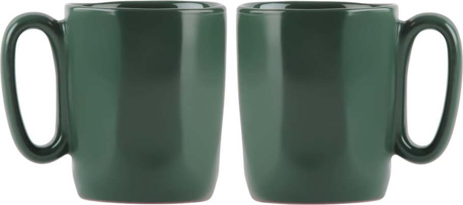 Tmavě zelené hrnky na espresso z kameniny v sadě 2 ks 80 ml Fuori – Vialli Design