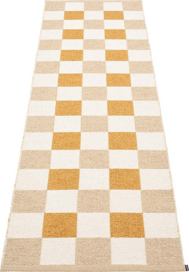 Okrově žluto-béžový vnitřní a venkovní běhoun 70x240 cm Pix Vanilla Ochre – Pappelina