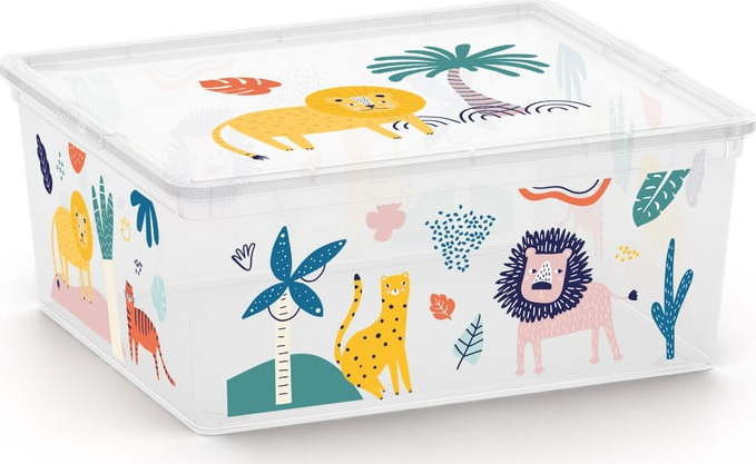 Bílý plastový dětský úložný box 40x34x17 cm C Box Style – KIS